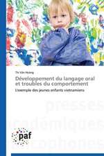 Développement du langage oral et troubles du comportement