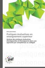 Pratiques évaluatives en enseignement supérieur