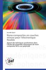 Nano-composites en couches minces pour l'électronique flexible