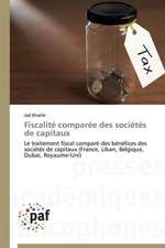 Fiscalité comparée des sociétés de capitaux