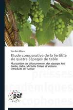 Etude comparative de la fertilité de quatre cépages de table