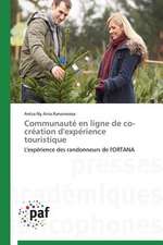 Communauté en ligne de co-création d'expérience touristique