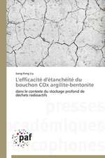 L'efficacité d'étanchéité du bouchon COx argilite-bentonite