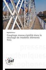 Couplage masse-rigidité dans le recalage de modèles éléments finis