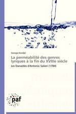 La perméabilité des genres lyriques à la fin du XVIIIe siècle