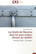 Les Droits de L'Homme Dans Les Pays Arabes: Illusion Ou Realite?