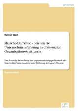 Shareholder Value - orientierte Unternehmensführung in divisionalen Organisationsstrukturen