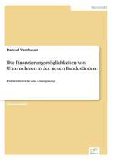 Die Finanzierungsmöglichkeiten von Unternehmen in den neuen Bundesländern