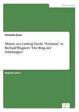 Motive aus Ludwig Tiecks 