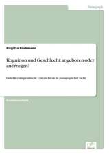 Kognition und Geschlecht: angeboren oder anerzogen?