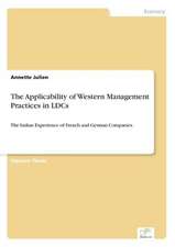 The Applicability of Western Management Practices in LDCs