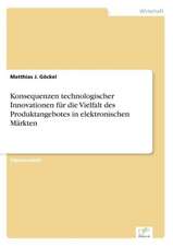 Konsequenzen technologischer Innovationen für die Vielfalt des Produktangebotes in elektronischen Märkten