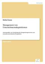 Management von Unternehmensakquisitionen