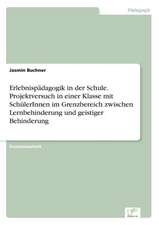 Erlebnispädagogik in der Schule. Projektversuch in einer Klasse mit SchülerInnen im Grenzbereich zwischen Lernbehinderung und geistiger Behinderung