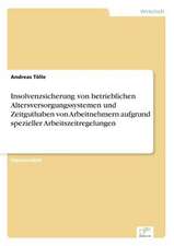 Insolvenzsicherung von betrieblichen Altersversorgungssystemen und Zeitguthaben von Arbeitnehmern aufgrund spezieller Arbeitszeitregelungen