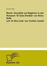 Macht, Sexualität und Begehren in den Romanen 