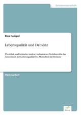 Lebensqualitat Und Demenz: Methoden Und Ergebnisse