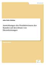 Auswirkungen Des Produktwissens Des Kunden Auf Den Absatz Von Dienstleistungen: Methoden Und Ergebnisse