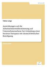 Auswirkungen Auf Die Arbeitnehmermitbestimmung Auf Unternehmensebene Bei Grundung Einer Societas Europaea Mit Deutsch-Britischer Beteiligung