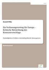 Ein Verfassungsvertrag Fur Europa - Kritische Betrachtung Des Konventvorschlags: Formen Und Auswirkungen Auf Die Kundenzufriedenheit