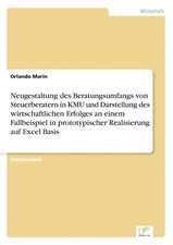 Neugestaltung Des Beratungsumfangs Von Steuerberatern in Kmu Und Darstellung Des Wirtschaftlichen Erfolges an Einem Fallbeispiel in Prototypischer Rea: Strong in Theory But Struggling in Practice