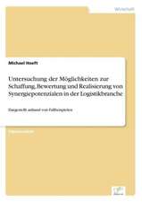 Untersuchung Der Moglichkeiten Zur Schaffung, Bewertung Und Realisierung Von Synergiepotenzialen in Der Logistikbranche