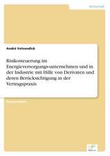 Risikosteuerung Im Energieversorgungs-Unternehmen Und in Der Industrie Mit Hilfe Von Derivaten Und Deren Berucksichtigung in Der Vertragspraxis: 2000 Ff.