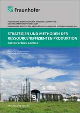 Strategien und Methoden der ressourceneffizienten Produktion.