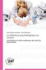 La détresse psychologique au travail