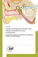 Étude et Implémentation des Filtres Cochléaires par Ondelettes