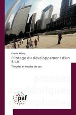 Pilotage du développement d'un S.I.A