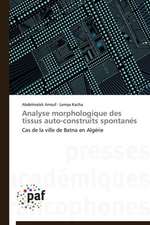 Analyse morphologique des tissus auto-construits spontanés