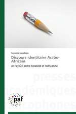 Discours identitaire Arabo-Africain