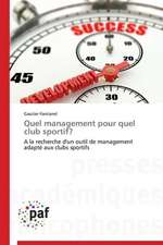 Quel management pour quel club sportif?