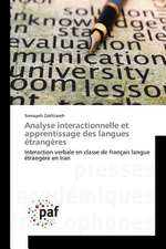 Analyse interactionnelle et apprentissage des langues étrangères