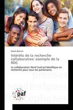 Intérêts de la recherche collaborative: exemple de la RDC