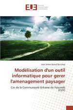 Modelisation D'Un Outil Informatique Pour Gerer L'Amenagement Paysager