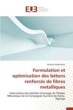 Formulation Et Optimisation Des Betons Renforces de Fibres Metalliques: Potentialites Et Contraintes a Banikoara (Benin)