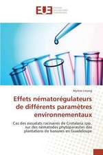 Effets Nematoregulateurs de Differents Parametres Environnementaux: Essai de Modelisation Pour La Bceao