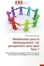 Mobilisation Pour Le Developpement