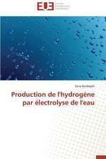 Production de L'Hydrogene Par Electrolyse de L'Eau