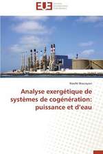 Analyse Exergetique de Systemes de Cogeneration