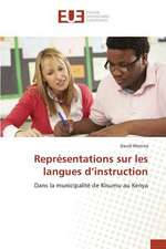 Representations Sur Les Langues D'Instruction