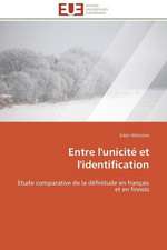 Entre L'Unicite Et L'Identification: Le Cas de Thienaba