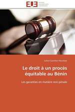 Le Droit a Un Proces Equitable Au Benin: Etude Sur Le Festival de Villerupt