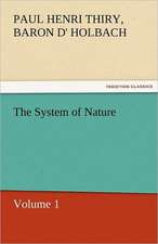 The System of Nature, Volume 1