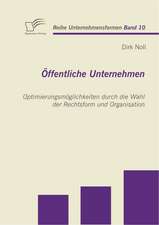 Offentliche Unternehmen: Optimierungsmoglichkeiten Durch Die Wahl Der Rechtsform Und Organisation