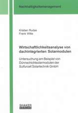 Wirtschaftlichkeitsanalyse von dachintegrierten Solarmodulen