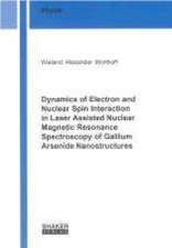 Dynamics of Electron and Nuclear Spin Interaction in Laser Assisted Nuclear Magnetic Resonance Spectroscopy of Gallium Arsenide Nanostructures