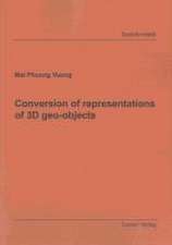 Conversion of representations of 3D geo-objects